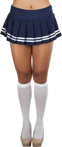Vista 5 de ToBeInStyle Minifalda ondulada y coqueta de fiesta colorida para mujer