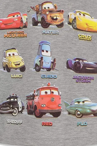 Vista 9 de Disney Pixar Cars Tow Mater Lightning McQueen - Paquete de 3 camisetas para bebés y niños grandes