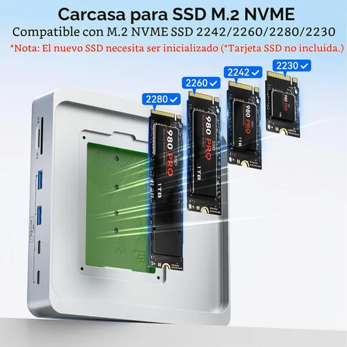 Vista 3 de AGEEN Concentrador USB-C de 14 puertos y 10 Gbps para iMac de 24 pulgadas