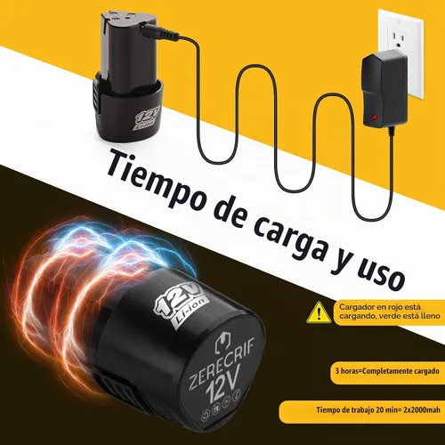 Vista 3 de Mini amoladora angular de 4000 mAh, amoladora angular inalámbrica de 19500 RPM con batería, amoladora angular portátil pequeña, herramienta de corte