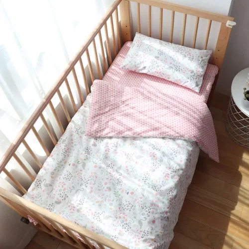 Vista 11 de Juego de ropa de cama de cuna 100% algodón para bebés, niños y niñas, 3 piezas, incluye funda de edredón, sábana bajera, funda de almohada Caqui