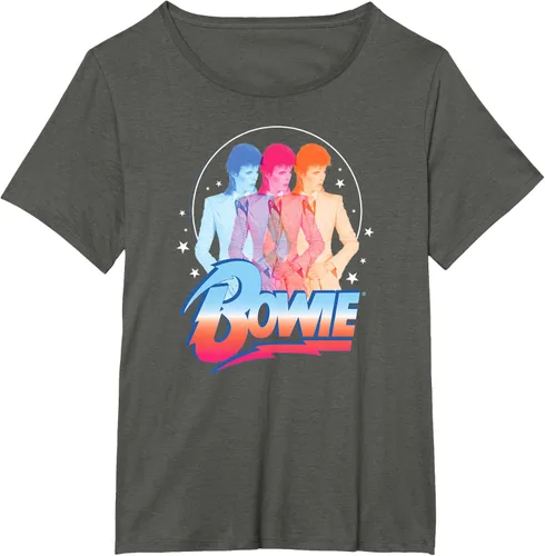Vista 44 de David Bowie - Camiseta Bowie 3D, Negro