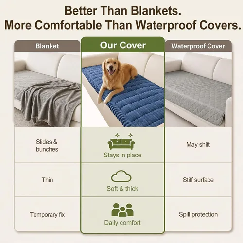 Vista 23 de decorUhome Funda de sofá para perros, funda antideslizante y mullida para sofá, para asiento, respaldo y reposabrazos, protector de sofá suave