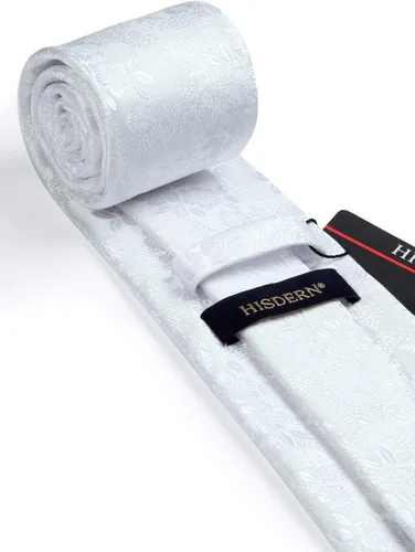 Vista 104 de Corbatas florales tejidas clásicas para hombre, corbata cuadrada de bolsillo, corbatas formales para hombres, boda con pañuelo