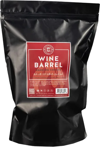 Vista 8 de Midwest Barrel Co. Bolsa de trozos de madera para barbacoa humeante de barril de bourbon - Trozos auténticos de madera de roble blanco americano