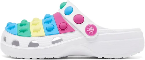 Vista 3 de Engtoy Zuecos para niños y niñas, zapatos de jardín sin cordones, sandalias divertidas y ligeras para la playa