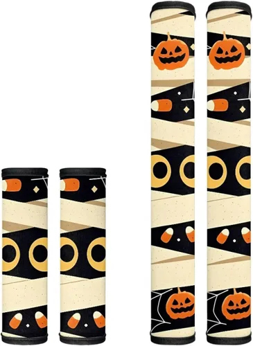 Vista 27 de Black Ornament Refrigerator Door Handle Covers Set of 4