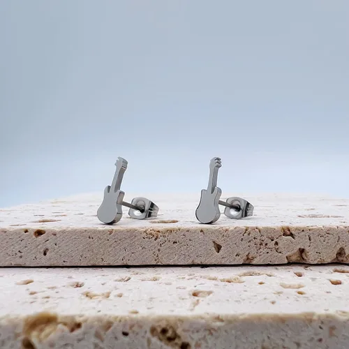 Vista 2 de Pendientes de música - Accesorios de música - Pendientes de nota musical - Pendientes de trompeta - Pendientes de notas musicales