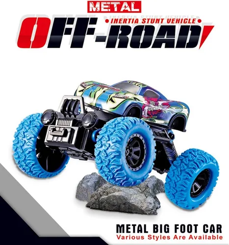 Vista 2 de Coches de tracción para niños, camiones de juguete para niños, auto de juguete de aleación, juguete educativo, Monster Trucks de inercia, juguete