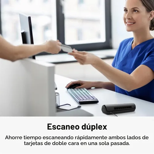 Vista 4 de Ambir ImageScan Pro 687-AS Escáner de tarjeta dúplex para computadora Windows PC y MAC