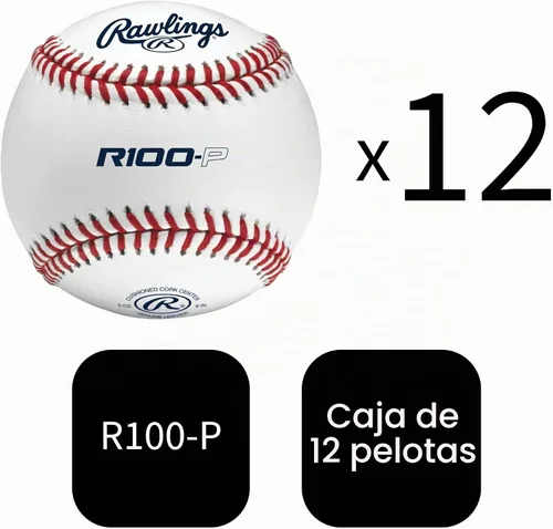 Vista 3 de Rawlings Practice Baseballs R100-P or FSR100-P Baseballs Collegiate, High School & Youth Flat or Raised Seam Options