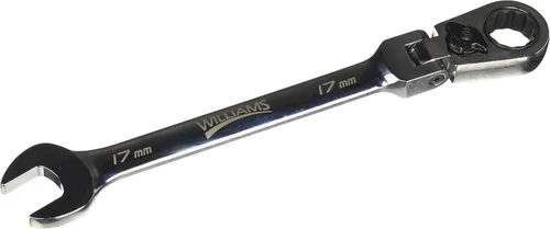 Vista 4 de Williams JHW1210RCF Llave combinada SAE reversible de cabeza flexible de 12 puntos, con acabado cromado pulido - 5/16 pulgadas