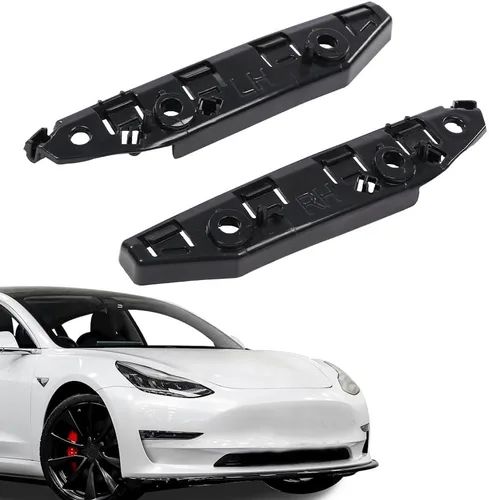 Vista 8 de CHEDA Soporte de parachoques delantero negro Guardabarros lado izquierdo y derecho compatible con Tesla Model 3 2017-2020 1084181-00-E, 1084182-00-E