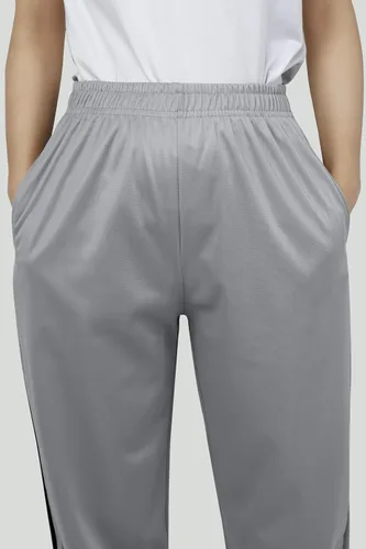 Vista 6 de Resinta Paquete de 4 pantalones deportivos con forro polar y parte inferior abierta para niños, pantalones deportivos con bolsillos y cordón