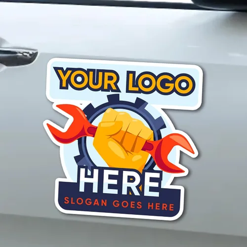 Vista 7 de Imán personalizado para automóvil de 12" x 18" 30 mil - Paquete de 2 imanes de negocios para vehículos y camiones - Letrero magnético personalizado
