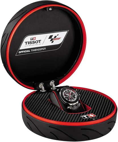 Vista 4 de Tissot MotoGP - Reloj deportivo de acero inoxidable para hombre color negro T1154172705101
