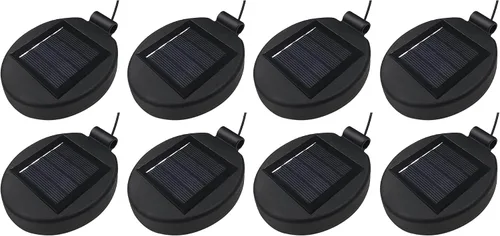 Vista 9 de Parte superior de repuesto de luz solar para luz de flor, panel solar LED, parte de repuesto para decoración de flores al aire libre, jardín, patio