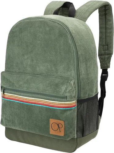 Vista 9 de Ocean Pacific OG - Mochila de pana para viajes, deportes, playa, trabajo, mochila casual para hombres y mujeres, se adapta a portátiles de 15.6