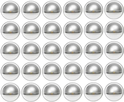 Vista 15 de FVTLED juego de luces para escalera, bajo voltaje y resistente al agua IP65 para exteriores con forma de media luna 1-2/5 pulgadas. Luces LED