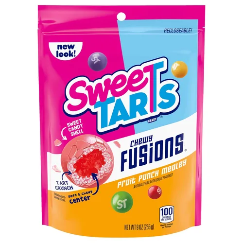 Vista 15 de SweeTARTS Rope Bites Candy, frutas mixtas, bolsa resellable de 8 onzas (paquete de 3)