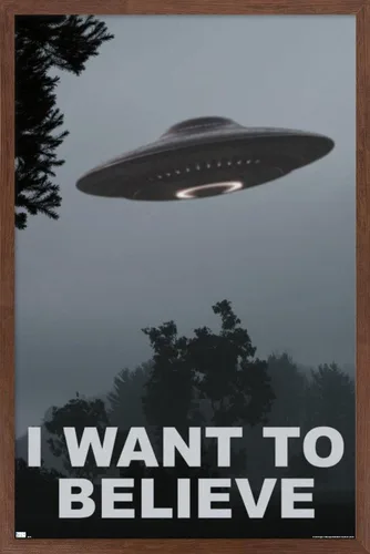 Vista 16 de Trends International Póster de pared con texto en inglés "I Want To Believe