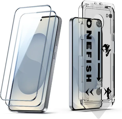 Vista 19 de OneFish Protector de pantalla de vidrio templado de borde completo para iPhone 11 Pro/XS/X de 5.8 pulgadas, paquete de 2 refuerzos de bordes, HD