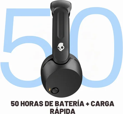 Vista 2 de Skullcandy Icon 180 Wireless On-Ear Bluetooth Headphones - True Black Negro verdadero