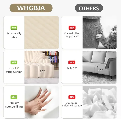Vista 5 de WHGBJA Sofá cama 3 en 1 para sala de estar/dormitorio, convertible, modular Tumbona sin huesos de 79 pulgadas, sofá biplaza de gran tamaño, sofá