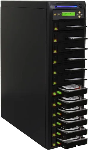 Vista 3 de Acumen Disc Duplicadora de discos duros de 1 a 7 GB/min, copiadora independiente y desinfectante/borrador compatible con DOD para múltiples discos