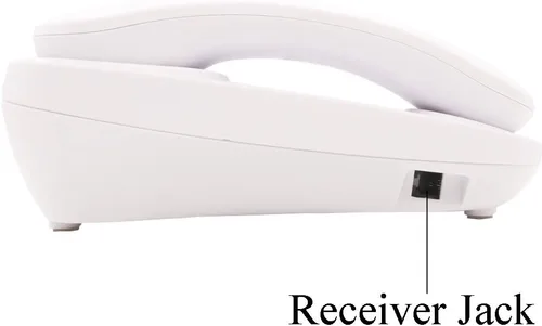 Vista 4 de K-P046W Teléfonos amplificados para personas mayores con botones extra grandes Teléfonos Teléfonos fijos con cable para ancianos con altavoz alto