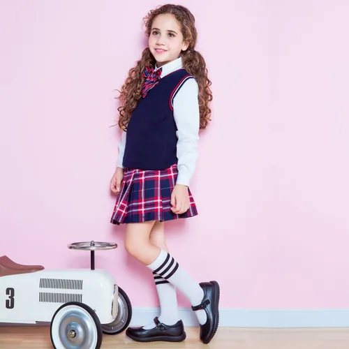 Vista 6 de JABASIC Zapatos de uniforme escolar Mary Jane para niña