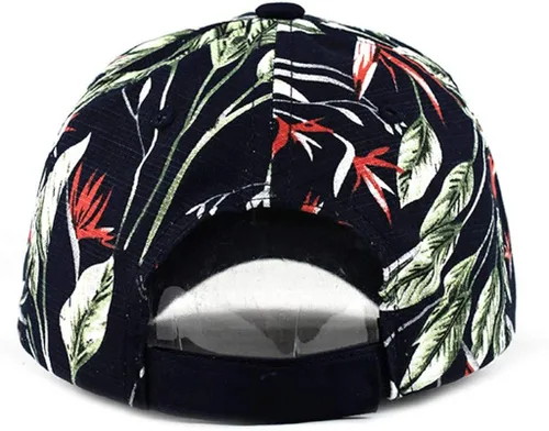 Vista 5 de Cotton Washed Canvas Printed Hat Visor Unisex Sun Adjustable Baseball Caps Squad Visor