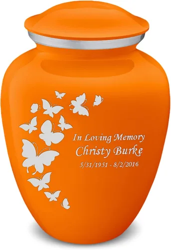 Vista 33 de Geturns Embrace Urnas de Cremación de Mariposa Personalizadas para Adultos para Cenizas Humanas I Urna Funeraria Grande Negra para Mujeres y Hombres