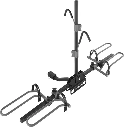 Vista 3 de Retrospec Lenox - Soporte para bicicleta con receptor de 2 pulgadas, 2 portabicicletas, clase II o III