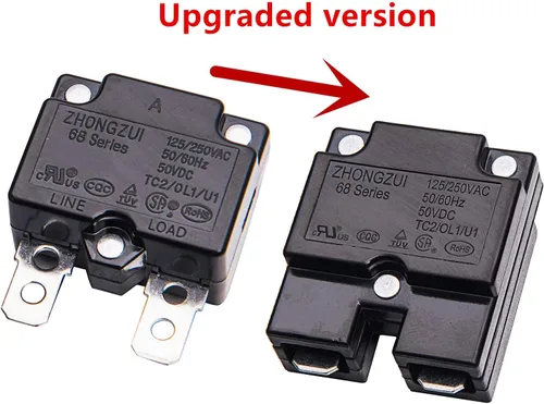 Vista 3 de weelye 2 unids 15A 125/250Vac 50Vdc relé de reinicio automático interruptor térmico disyuntor protector de sobrecarga de corriente para niños montar