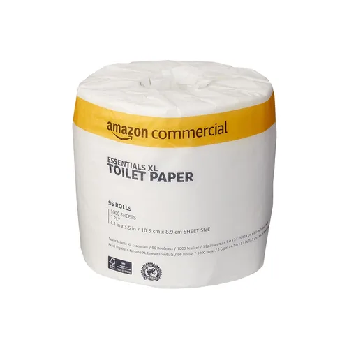 Vista 5 de AmazonCommercial Papel higiénico Essentials XL de 1 capa, papel higiénico/papel higiénico de baño (SOFI-086), a granel para negocios, seguro