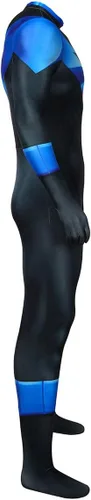 Vista 4 de Bailu Disfraz de superhéroe de Halloween para cosplay, overol Zentai, enterizo de elastano, estilo 3D para adultos