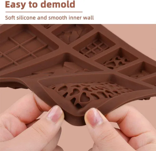 Vista 6 de 4 moldes de silicona para chocolate, moldes de chocolate con 9 cavidades, moldes de silicona para chocolate con 9 cavidades, moldes de caramelo