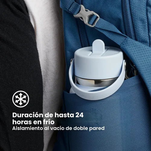 Vista 8 de Hydro Flask Botella de agua – Acero inoxidable aislado – Tapa flexible con popote de boca ancha, antiderrames, a prueba de fugas y recargable en 32
