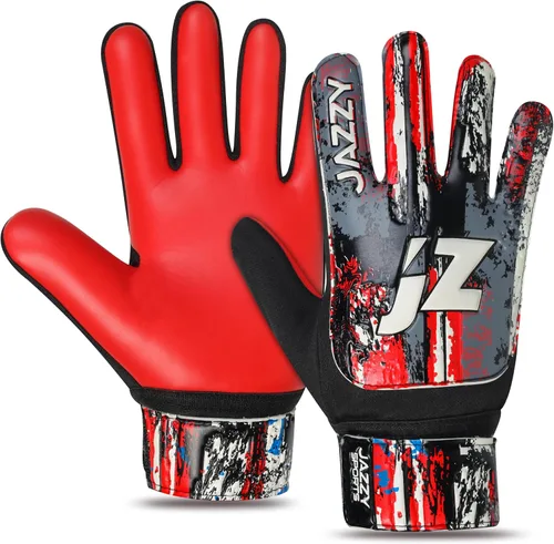 Vista 17 de Guantes de portero de fútbol para niños y jóvenes, guantes de portero antideslizantes con palma de látex de 4 mm y fuerte agarre, protección doble
