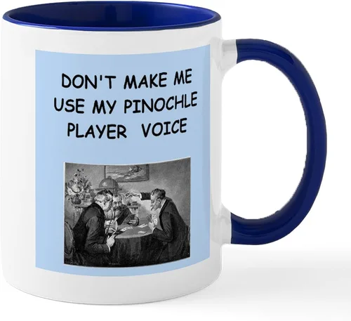 Vista 19 de CafePress Euchre Champ Mugs Taza de café de cerámica de 11 oz (11.0 fl oz)