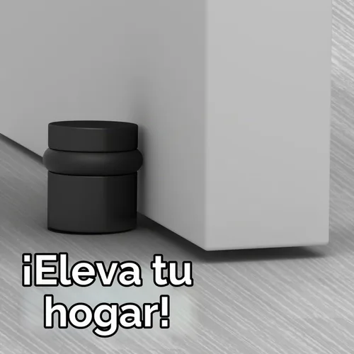 Vista 6 de Mega Handles Tope para puerta de piso, color negro mate