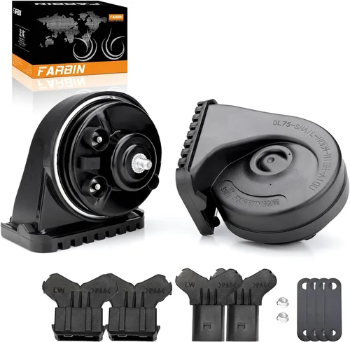 Vista 10 de FARBIN Bocina de Reemplazo para Bocina de Auto Ford Compatible con Ford f150 f250 focus con Convertidor de Enchufe 1 a 2