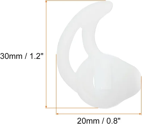Vista 2 de MECCANIXITY Auriculares de silicona para auriculares de radio bidireccional, puntas de repuesto para auriculares de tubo de bobina