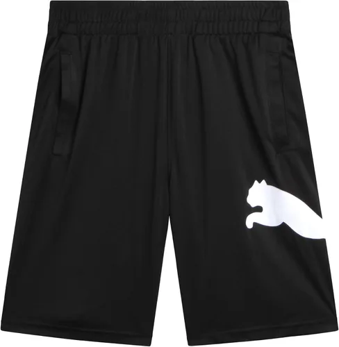 Vista 8 de PUMA Pantalones cortos deportivos para niños, de secado rápido, transpirables, entrelazados, con bolsillos (tallas 4-20)