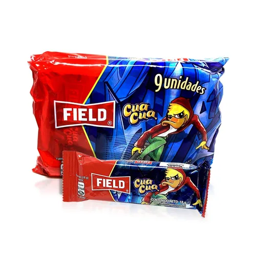 Vista 6 de CuaCua Wafer Cubierto Sabor A Chocolate Con Crema Sabor a Vainilla