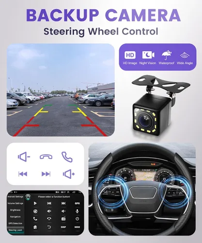 Vista 7 de 【DSP integrado】Estéreo de coche Android para Honda Civic 2001 2002 2003 2004 2005 Radio inalámbrica Carplay Android Auto GPS Chip, pantalla táctil