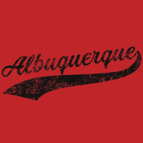 Vista 4 de UGP Campus Apparel - playeras con estampado de equipos de béisbol Albuquerque Rojo