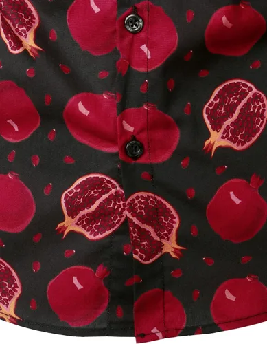 Vista 4 de Jogal - Camisa hawaiana, de manga corta, con botones, de algodón, para hombre