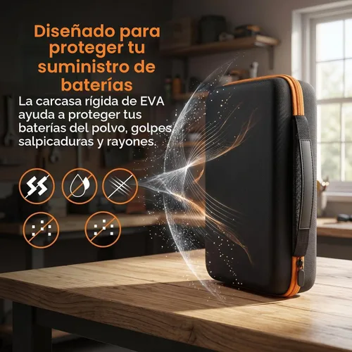 Vista 8 de Comecase - Organizador de baterías con probador para 140 pilas AA AAA C D